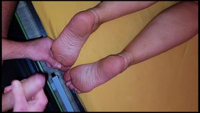 i m playing and licking my stepmother s feet