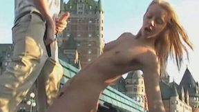 This French GF isn't ashamed of her body and she loves fucking in public