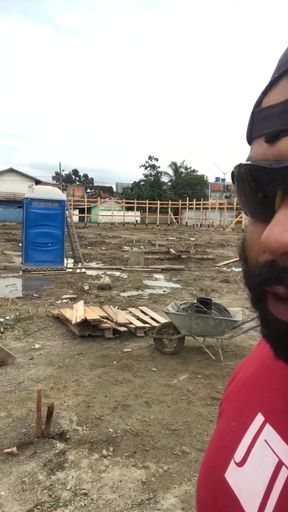 Portable Toilet at the Porto Belo Construction Site