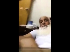 old Arab playing with her dick