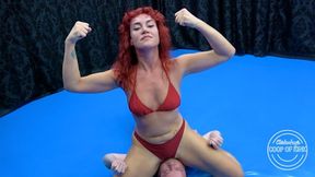 CB0084 Luna vs Chicken Mixed Wrestling