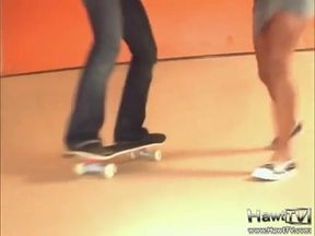 Tabatha and friend skateboard nude