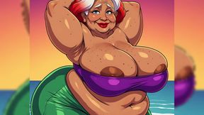 Thick BBW Indian Women at Beach Ai