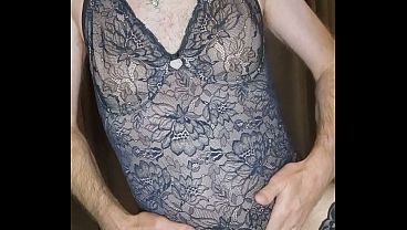 Crossdresser parading around in a Triumph body