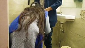 Indian College Student in H.o.d.'s Bathroom