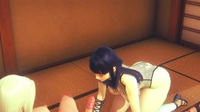 boruto hentai futanari - hinata sucks tsunade dick - japanese asian manga anime game porn
