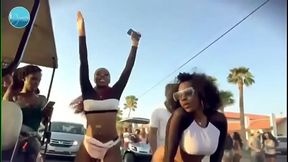 SPRINGBREAK in South Padre Island w/the Most Exotic Black Girls Twerk Ass Krew!