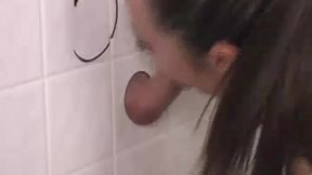 british babe alexis may sucks bwc at gloryhole