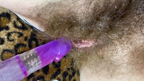 Bunny vibrator test masturbation POV closeup