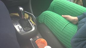 French Canadian Stepmom Touching Her Stepsons Cock in the Car in Montreal