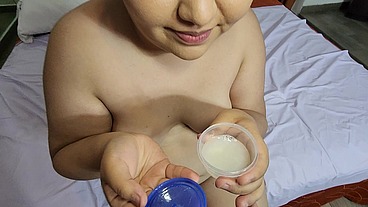 Drinking piss, putting cum in my eyes, shooting cum out of my asshole and swallowing it