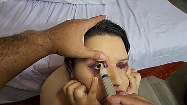 Drinking piss, putting cum in my eyes, shooting cum out of my asshole and swallowing it