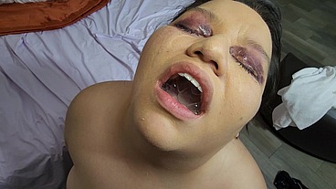 Drinking piss, putting cum in my eyes, shooting cum out of my asshole and swallowing it