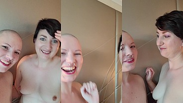 With pandorablake after a really very enjoyable spanking shoot ? Doesn't my butt look pretty like this!? ?