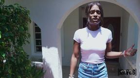 ”Do not steal my package, fuck my black twat instead!”