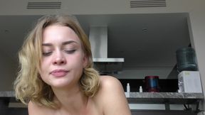 Real home anal with blonde blue eyes