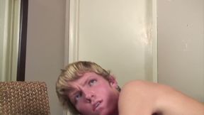 Handsome twink gets fucked from behind