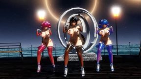 MMD Elf Maid and Friends Dance Like A Bitch