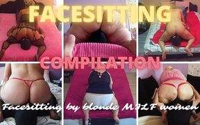 Facesitting compilation by blonde MILF women