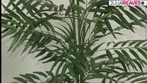 Babe gags on a huge cock after having pussy licked then rides it hard