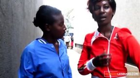 Hot African Lesbians Try Anal&#x1F44C; Dildo Play At Home