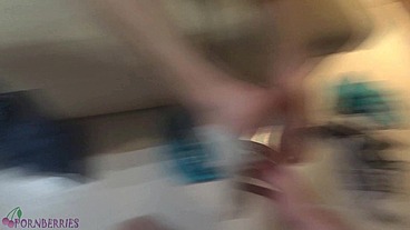 POV teen skate footjob