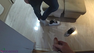 POV teen skate footjob