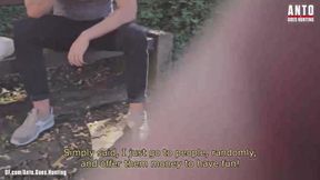 Random hetero married Guy at the park accepts my offer and tries his first gay blowjob at his lunch