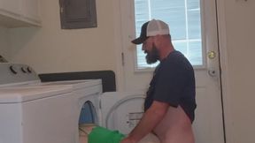 Stuck In dryer ex husband gives me a load instead