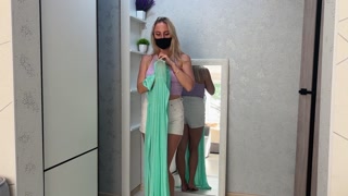 [4K] TRANSPARENT Short Tops Try-on Haul &amp; Review with Iva Berg