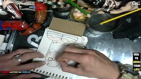 It'_s time to tracing sketch of the Mia Khalifa Porn Star - Dildo art business