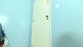Tight to go to the bathroom, pov, by Nicole, (cam by Renan) FULL HD