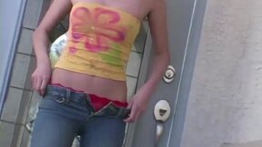 Teen Taylor Photoshoot Lingerie flashing tits