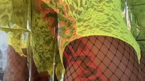 ASS IN FISHNET 2