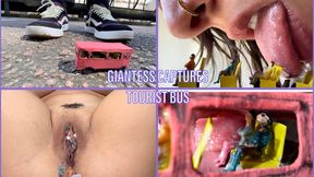giantess finds touristic bus