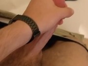 Cumming all over a pair of SOLD briefs