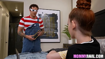 Stepson found out stepmom is wearing buttplug