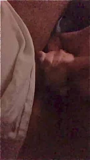 Brandon sucking on a big black cock