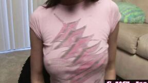 Addison Wiggle her breast showing panty