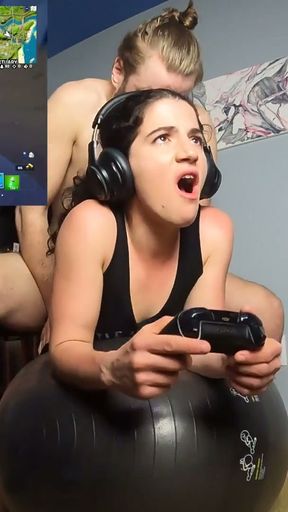 Roommate Fucks  Gamer Slut Vanessa Cliff While Playing Fortnite - Cliff Media   Clip 1