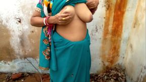 Jungle me Mangal- Stepmom fucked by step son in the woods in Doggystyle