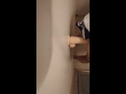 【Japanese femboy】シャワールームでアナルファック 隣人にバレないようにこっそり喘ぐ…【ディルドオナニー】