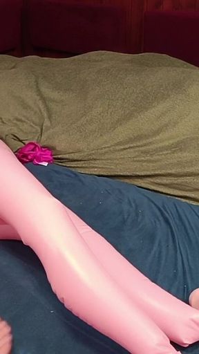 Amateur Harem Session POV - Hard Fucking and Heavy Cum on Painted Toes