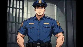Police Officer gets a surprise blowjob from his new female coworkers at