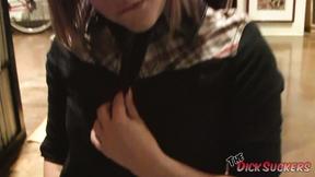 ”An Impromptu Blowjob Of Redheaded Claire Robbins”