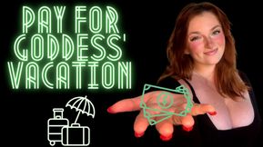 Pay for Goddess' Vacation - Findom Bratty Goddess Worship Human Wallet ATM Financial Domination Drain Game Snap and Send Greedy Debt Bankrupt