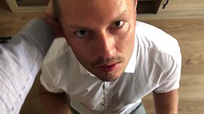 Wild & Passionate: Blonde Boy Enjoys Hot Blowjob & Bareback Cumshot!