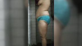 Naughty&#x1F608; Indian wife scrubs off vagina&#x1F32E;&#xFE0F; and smooths pubic region.