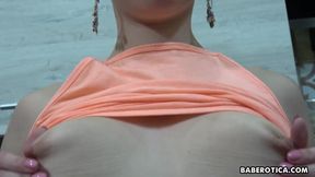 Julia Nikitina Smacks Pussy in the Kitchen