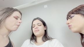 ISABELITA AND BABE BURPING INSIDE THE NOSE OF THE BEAUTIFUL 18-YEAR-OLD PRINCESS - BY BABE AND ISABELITA - CLIP 3